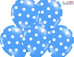 Balloons blue polka dots 30cm 6pcs.