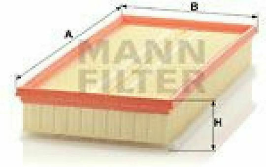 Mann Filter Filtru de Aer Auto pentru Audi A3 / Magazin online Seat Leu / Toledo Skoda Octavia Volkswagen Gândac (Nou) / Bora / Magazin online de golf