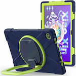 Tech-Protect X-Armor Back Cover Silicone Durable Navy/Lime Lenovo Tab M10 Plus 10.6 3rd Gen
