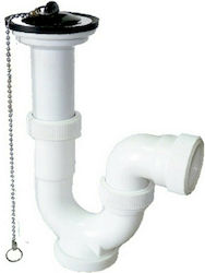 BigBuy Brass Siphon Sink White