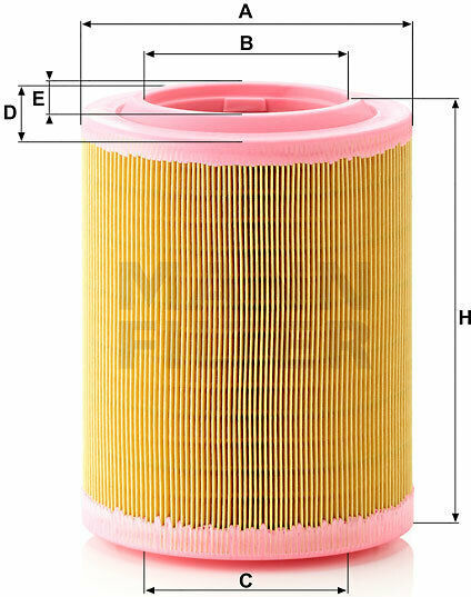 Mann Filter Luftfilter für Autos für Alfa Romeo Alfa 159 / Brera / Spinne