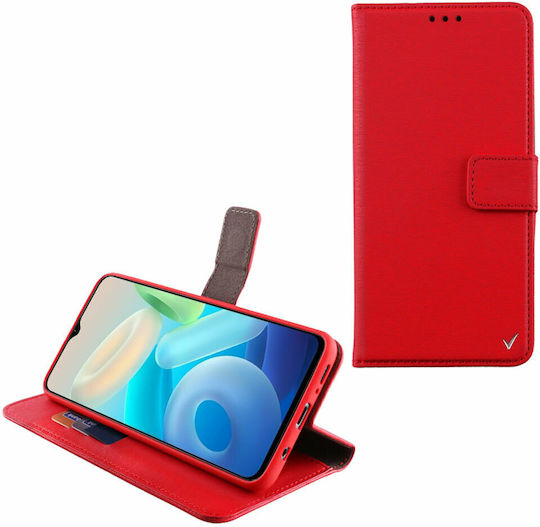 Volte-Tel Allure Magnet Wallet Piele artificială Roșu (Vivo Y33s 5G)