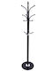 Ankor Cuiere de podea Metal Negru cu bază de marmură 37x37x175cm