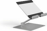 Durable Rise Silver Tabletständer Schreibtisch in Silber Farbe