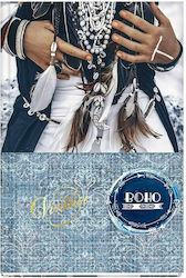 Skag Vintage Boho Notebook 96 Sheets A4 Ruled Boho Blue