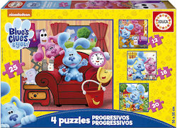 Wooden Kids Peg Puzzle Blue's Clues And You for 3++ Years 73pcs Educa