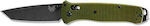 Benchmade Bailout Pocket Knife Khaki with Blade made of Stainless Steel in Sheath