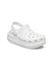 Crocs Classic Crush Ανατομικά Σαμπό Λευκά