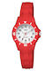 Q&Q Kids Analog Watch with Rubber/Plastic Strap Red