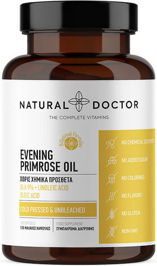 Natural Doctor Evening Primrose Oil Συμπλήρωμα για την Εμμηνόπαυση 120 κάψουλες