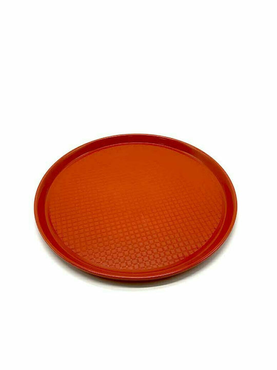 Homestyle Plastic Round Serving Tray Non-slip i...