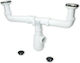 Plastic Siphon Sink White