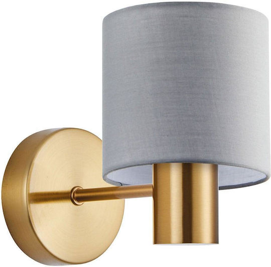 Home Lighting Modern Wall Lamp with E27 Socket Gold 17x14x14cm