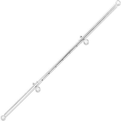 Fetish Addict Expandable Spreader Bar Silver Silver