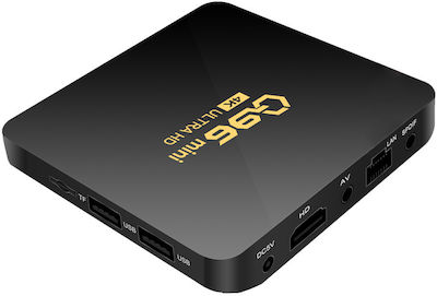 TV Box Q96 Mini 4K UHD με WiFi USB 2.0 8GB RAM και 128GB Αποθηκευτικό Χώρο με Λειτουργικό Android 10.0