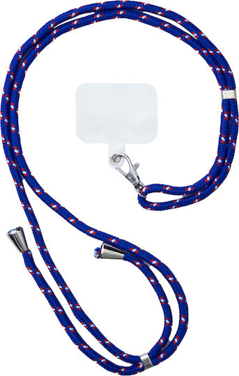 Hurtel Stylish Cord Λουράκι Λαιμού για Κινητά Μπλε