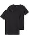 Name It Kids' Set with Undershirts Short-sleeved Black 2pcs