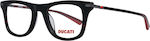 Ducati Plastic Eyeglass Frame Black DA1008 001