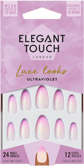 Elegant Touch Tipps für falsche Nägel in Rosa Farbe 24Stück 4022770