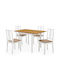 Dining Room Expandable 5pcs 80(+40)x80cm