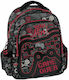 Graffiti Video Game School Bag Backpack Kindergarten in Red color