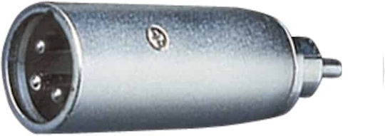 Electrovision Konverter RCA männlich zu XLR männlich Silber 1Stück F346F
