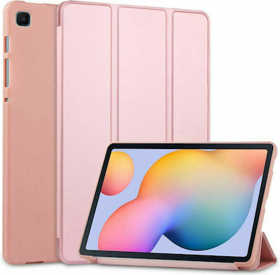 Tech-Protect Smartcase 2 Flip Cover Δερματίνης Ροζ Χρυσό (Galaxy Tab S6 Lite 10.4)