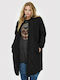 Only Women's Long Lifestyle Jacket for Winter Black