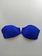 Crool Padded Strapless Bikini with Detachable Straps Blue
