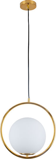 GloboStar Madrid Pendant Light Gold Ball with Socket E27 30x20x30cm