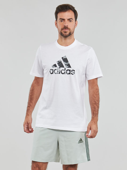 Adidas Sportswear Ανδρικό T-shirt Λευκό με Λογότυπο