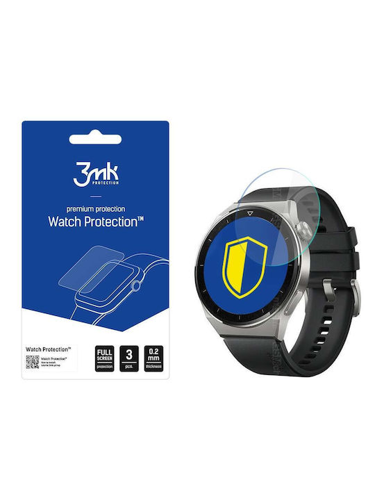 3MK FlexibleGlass Tempered Glass pentru Huawei Watch GT 3 Pro 46mm - Ceas Huawei GT 3 Pro 46mm 3buc 3MK3696