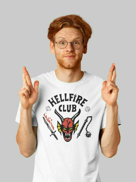 Stranger Things Hellfire Club-T-Shirt - WEISS