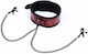 IntoYou Diamond Line Collar With Nipple Clamps BDSM Kit σε Κόκκινο Χρώμα