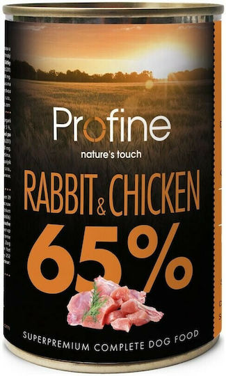 Profine Nature's Touch Wet Food Dogs in Cans with Chicken and Rabbit Grain-Free 400gr