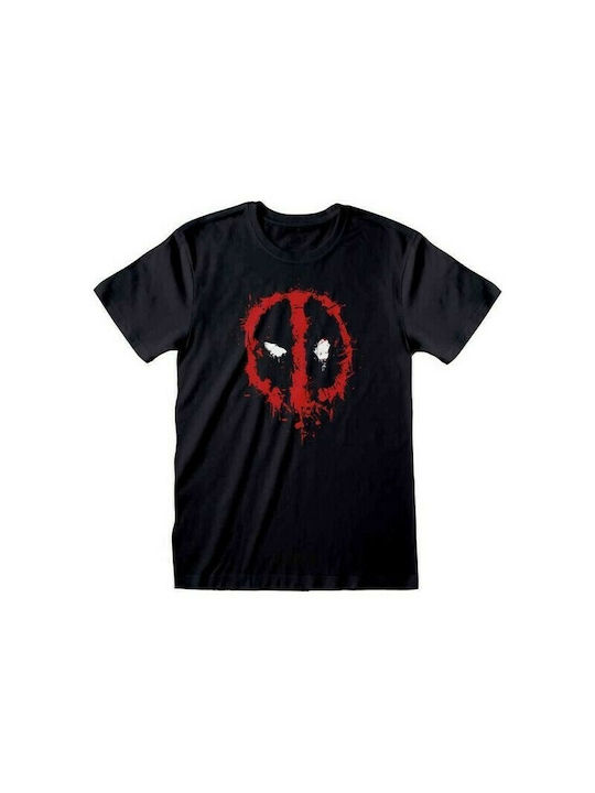 Deadpool Splat T-shirt σε Μαύρο χρώμα