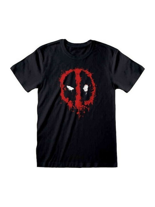 PCMerch Deadpool Splat T-shirt σε Μαύρο χρώμα