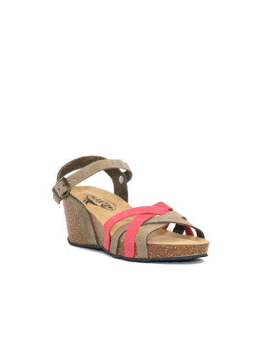 Plakton Anatomice Platforme dama Olive/Pink