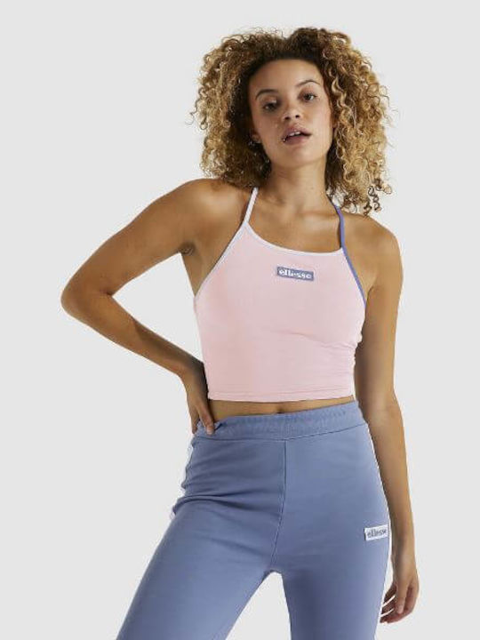 Ellesse Elevato Women's Summer Crop Top Cotton with Straps Pink