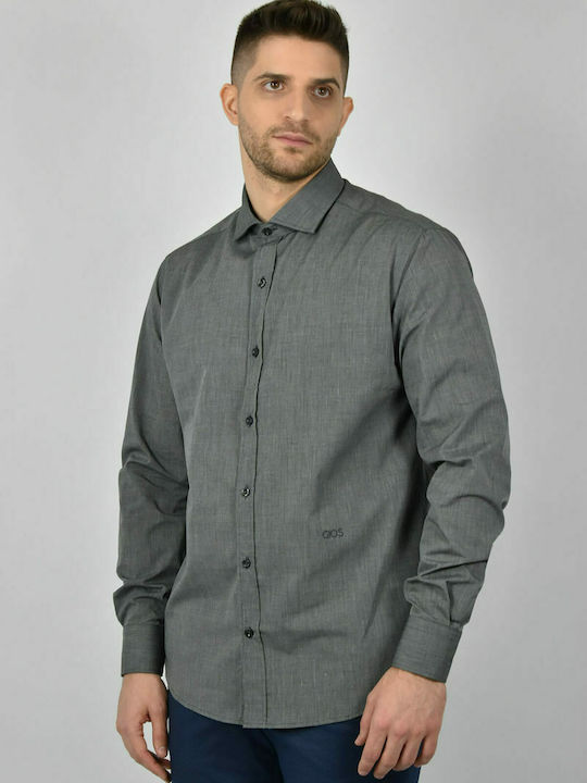 GioS Designs Men's Shirt Long Sleeve Gray