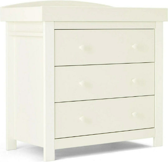 Mia Dulap cu Sertare pentru Bebeluși cu 3 Sertare Albă 95.5x50x95cm