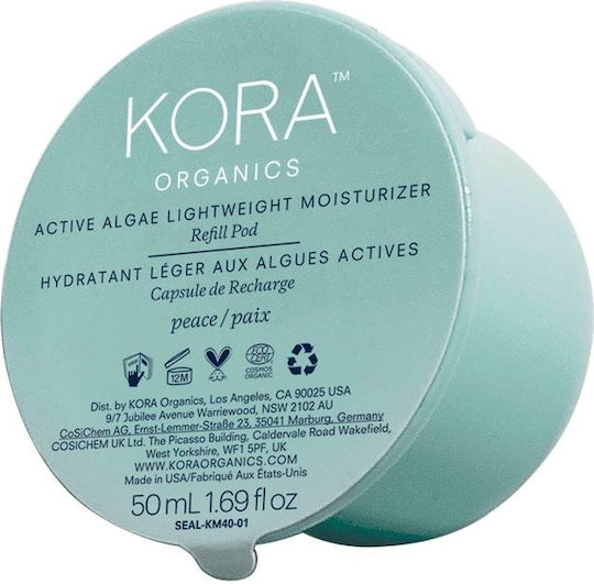 Kora Organics Active Algae Lightweight Moisturizer Refill 24h Cream Face 50ml