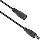 Extension Cable 5.5x2.1 M/F - Cable 10m Black (18374)