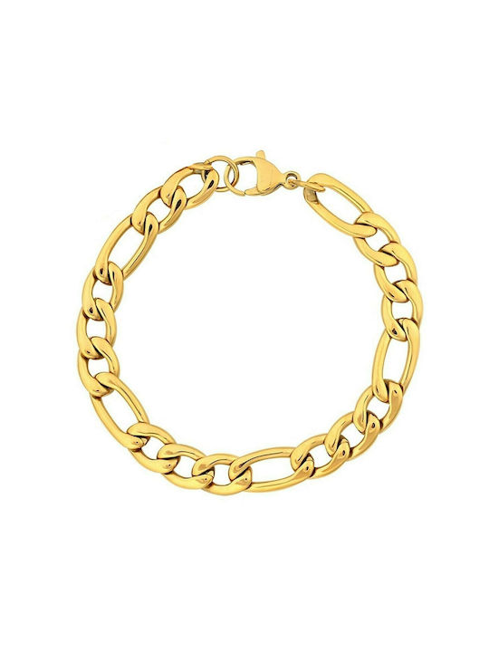 Visetti Chain Hand from Steel Gold-plated Wide Thickness 6mm and Length 22cm