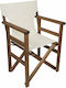 Politishome Director Chair Cover Canvas Ecru 45x79cm