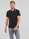 Guess Herren Shirt Kurzarm Polo Schwarz