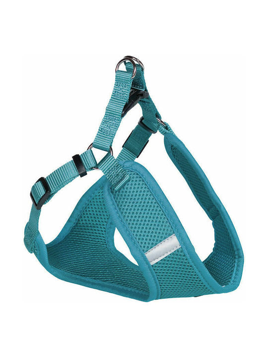 Nobby Dog Harness Vest Mesh Reflect Turquoise Medium 15mm x 48-56cm 80626-34