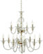 Ondaluce Candelabru Ø87cm cu Lumânări Auriu Lp.Tebe/12-Oro