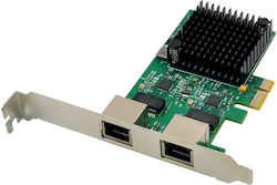 Powertech Carte de rețea cablată Gigabit (1Gbps) Ethernet PCI-e