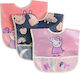 Cool Club Waterproof Plastic Baby Bib with Elastic Neck Opening with Pocket 3pcs